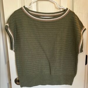 Ann Taylor Olive Green Knit Top